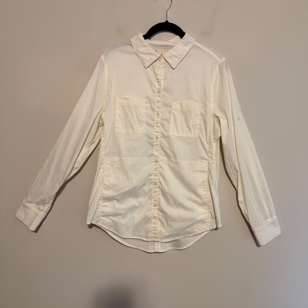 Alder In the Shade shirt white S outdoor hiking gorpcore camping performance
